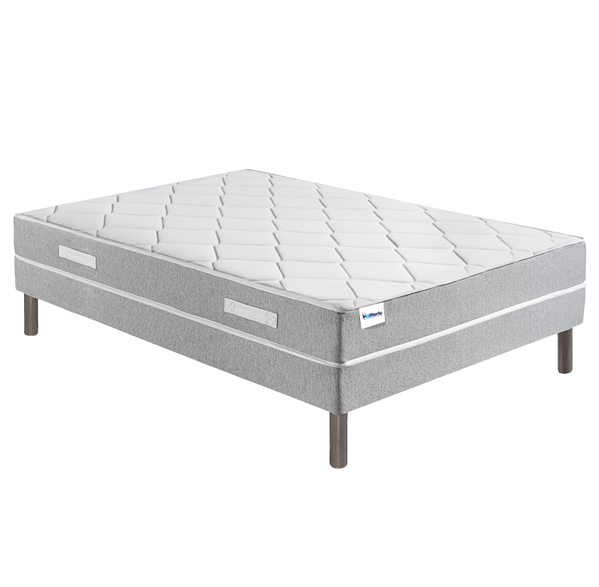 Ensemble matelas ressorts ensachés Isis et sommier B4