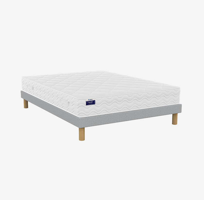 Ensemble literie matelas ressorts ensachés Astro + sommier B4